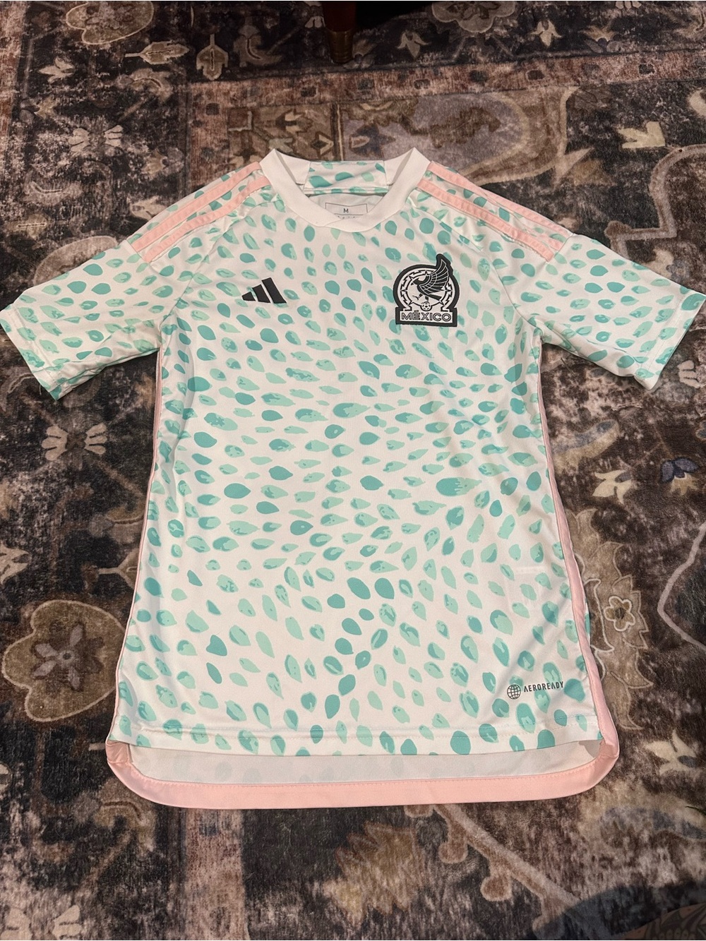 Girls Adidas México soccer jersey